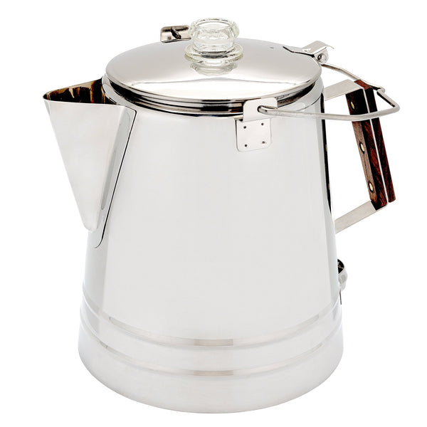 Scoutmaster 24-Cup Stainless Steel Coffee Percolators - Puck's