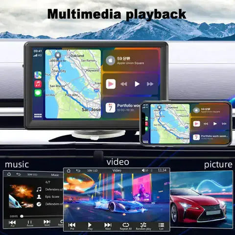 Car Radio Multimedia Player With Touchscreen - Puck's