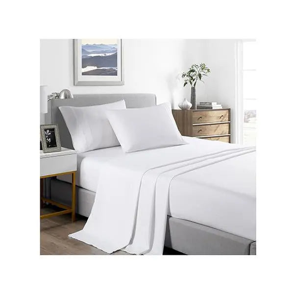 Casa Decor 2000 Bamboo Cooling Sheet Set Ultra Soft Bedding White - Puck's