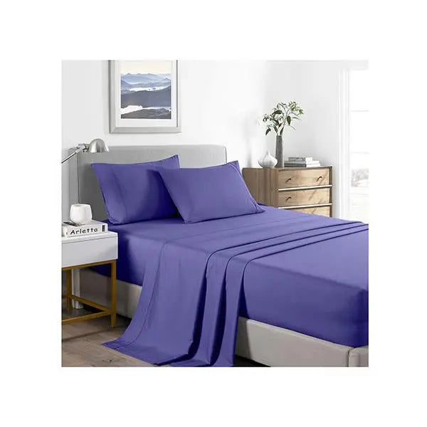 Casa Decor 2000 Tc Bamboo Cooling Sheet Set Soft Bedding Royal Blue - Puck's