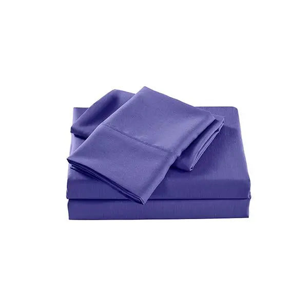 Casa Decor 2000 Tc Bamboo Cooling Sheet Set Soft Bedding Royal Blue - Puck's