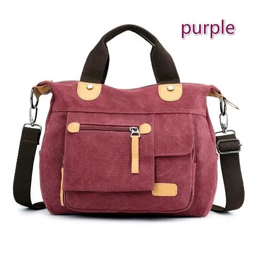 Casual Tote Women's Handbag Shoulder Handbags Canvas Large Capacity - Puck's