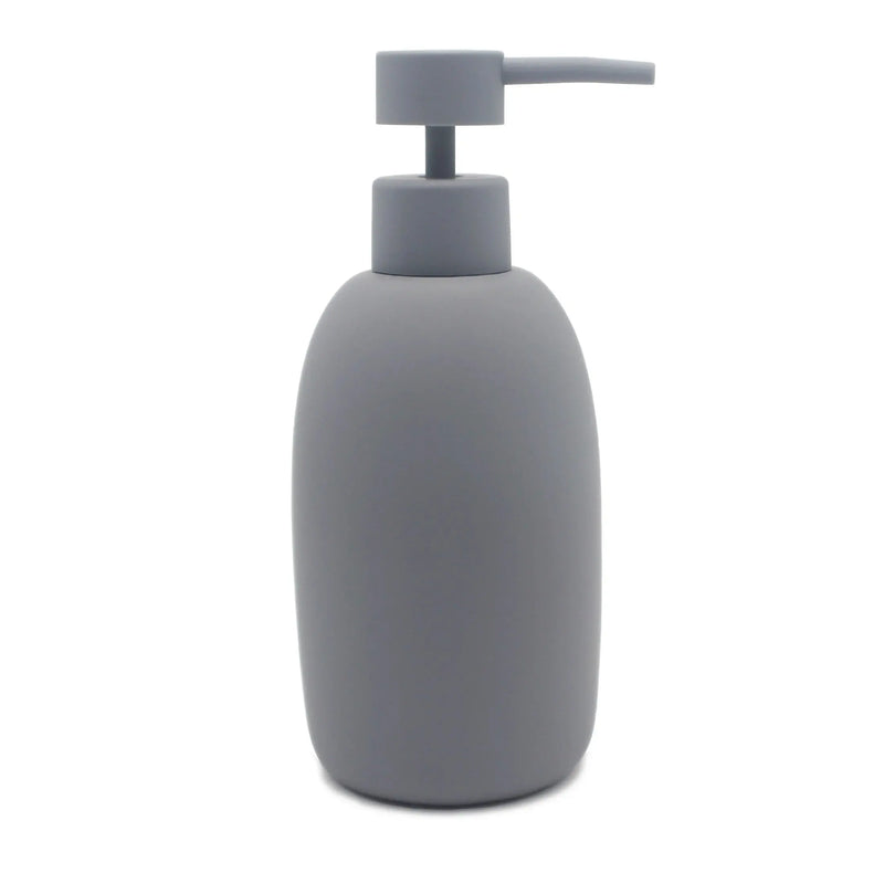 Ceramic Stoneware Bath Accessories 3-Piece Set, Grey - Puck's