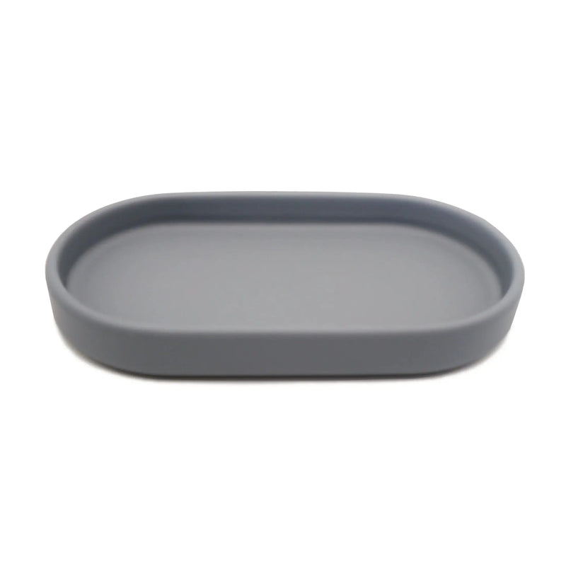 Ceramic Stoneware Bath Accessories 3-Piece Set, Grey - Puck's