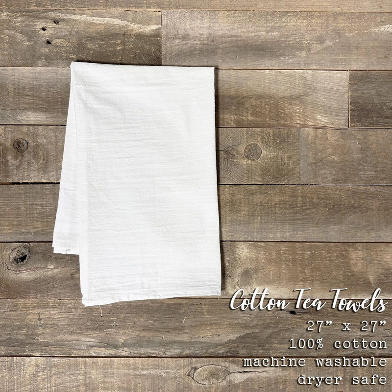 Cherries with a Bow - Valentine's Day Cotton Tea Towel - Puck's