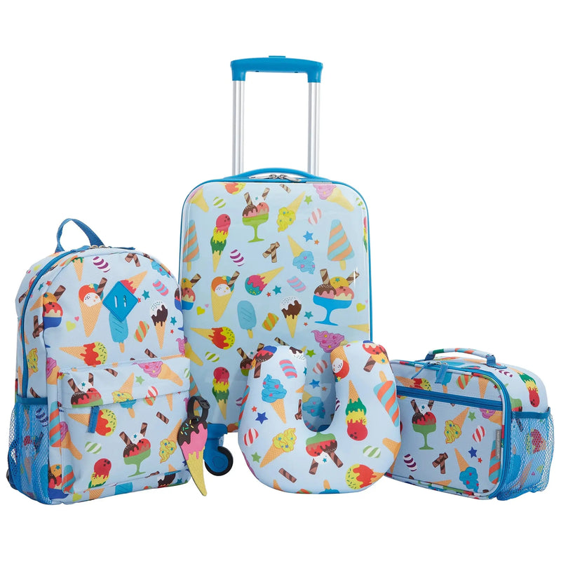 Child 5 Piece Icecream Hardside Luggage & Luggage Set - Puck's