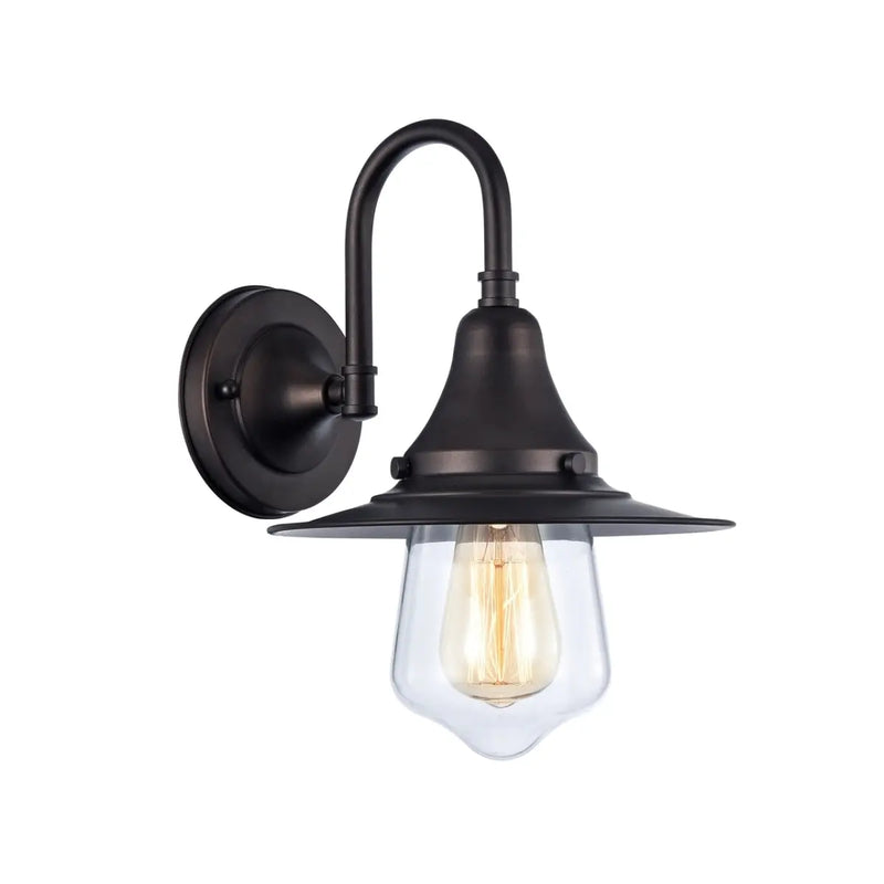 Chloe CH57054RB09-WS1 9 in. Lighting Butler Industrial-Style 1 Light W - Puck's