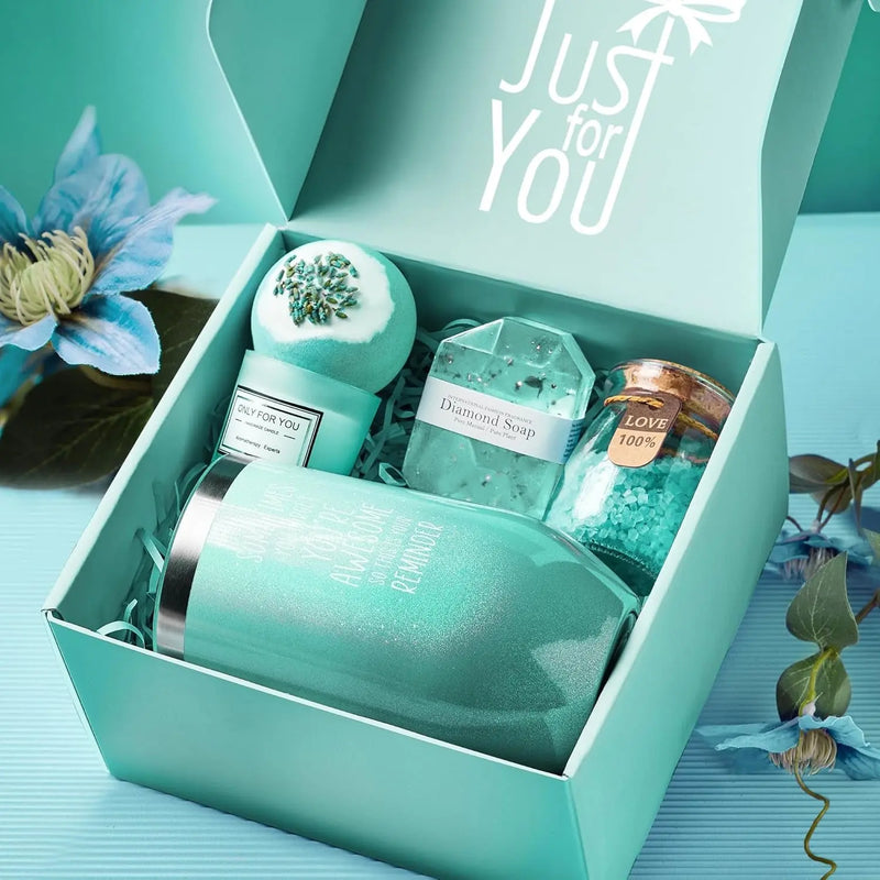 Christmas Gifts for Women, Mom, Wife, Girlfriend, Sister, Best Friend, Her - Happy Birthday, Valentine'S Day, Mothers Day Gifts - Gardenia Inspirational Self-Care Spa Gift Basket Set, Thank You Gifts - Puck's