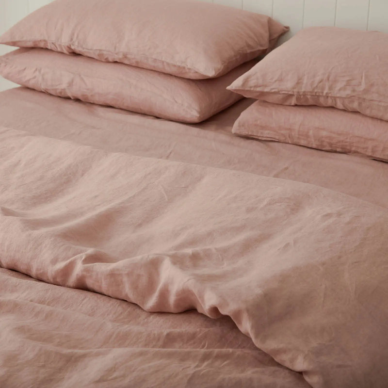 Clay - 100% Pure Linen | Linen Cotton Mix | 3 Piece Duvet Cover Set | - Puck's