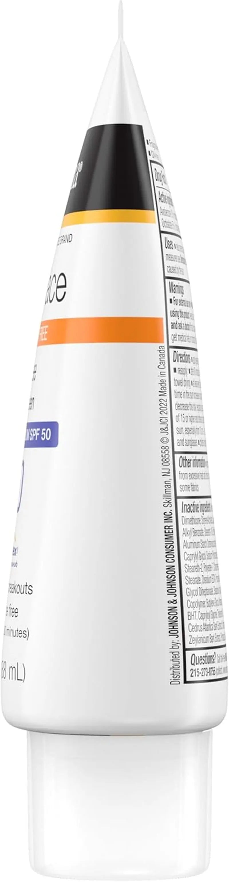 Clear Face Sunscreen Lotion for Acne-Prone Skin, Broad Spectrum SPF 50 Facial Sunscreen for Oily Skin, Oil-, Fragrance- & Oxybenzone-Free Water Resistant Sunscreen, 3 Fl. Oz - Puck's