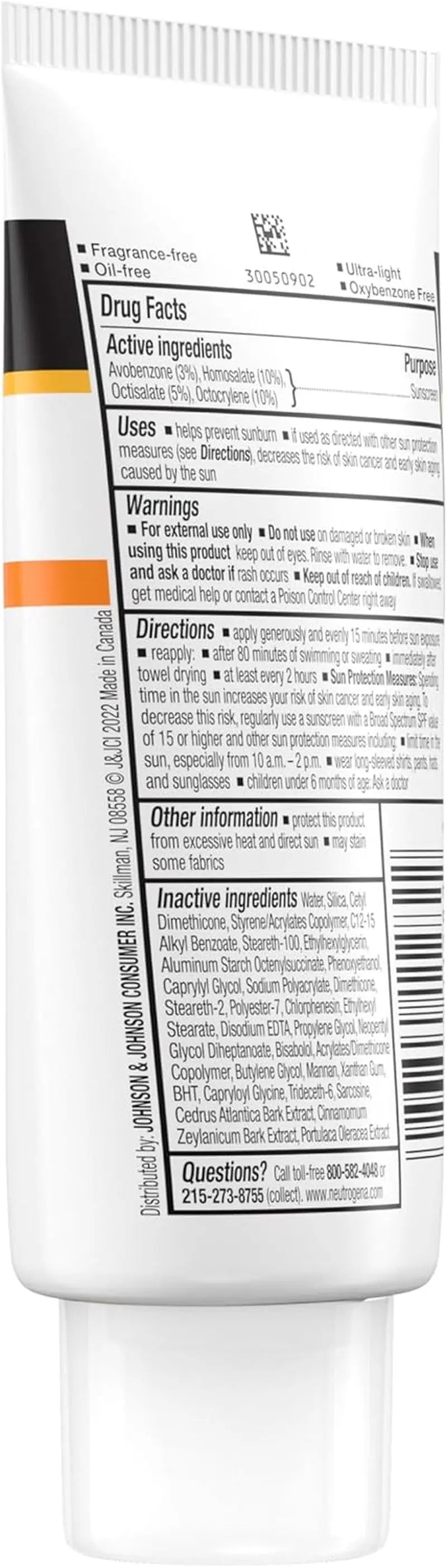 Clear Face Sunscreen Lotion for Acne-Prone Skin, Broad Spectrum SPF 50 Facial Sunscreen for Oily Skin, Oil-, Fragrance- & Oxybenzone-Free Water Resistant Sunscreen, 3 Fl. Oz - Puck's