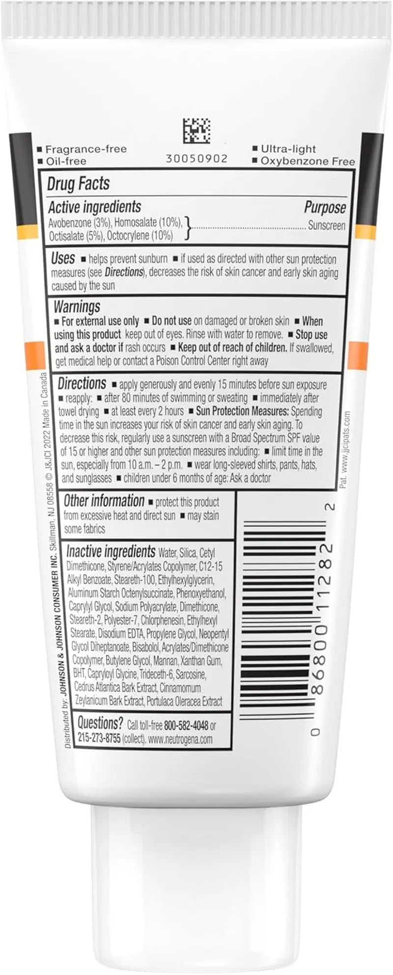 Clear Face Sunscreen Lotion for Acne-Prone Skin, Broad Spectrum SPF 50 Facial Sunscreen for Oily Skin, Oil-, Fragrance- & Oxybenzone-Free Water Resistant Sunscreen, 3 Fl. Oz - Puck's