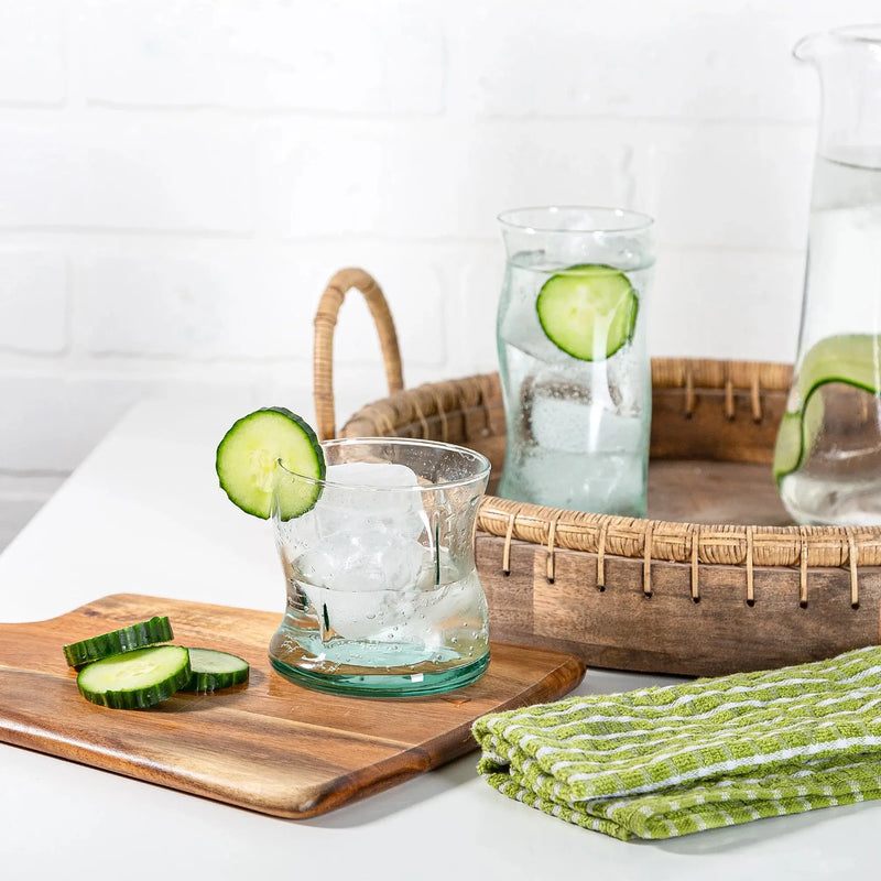 Clear Green Glass, 11.5 Oz - Puck's