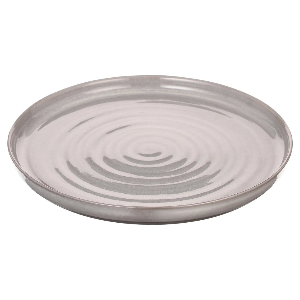 -Collins Grey Stoneware 12-Piece Dinnerware Set - Puck's