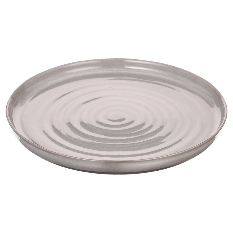 -Collins Grey Stoneware 12-Piece Dinnerware Set - Puck's