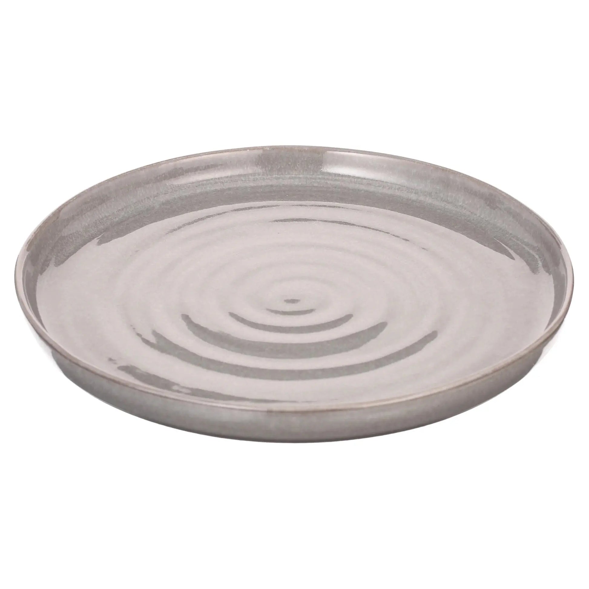 -Collins Grey Stoneware 12-Piece Dinnerware Set - Puck's