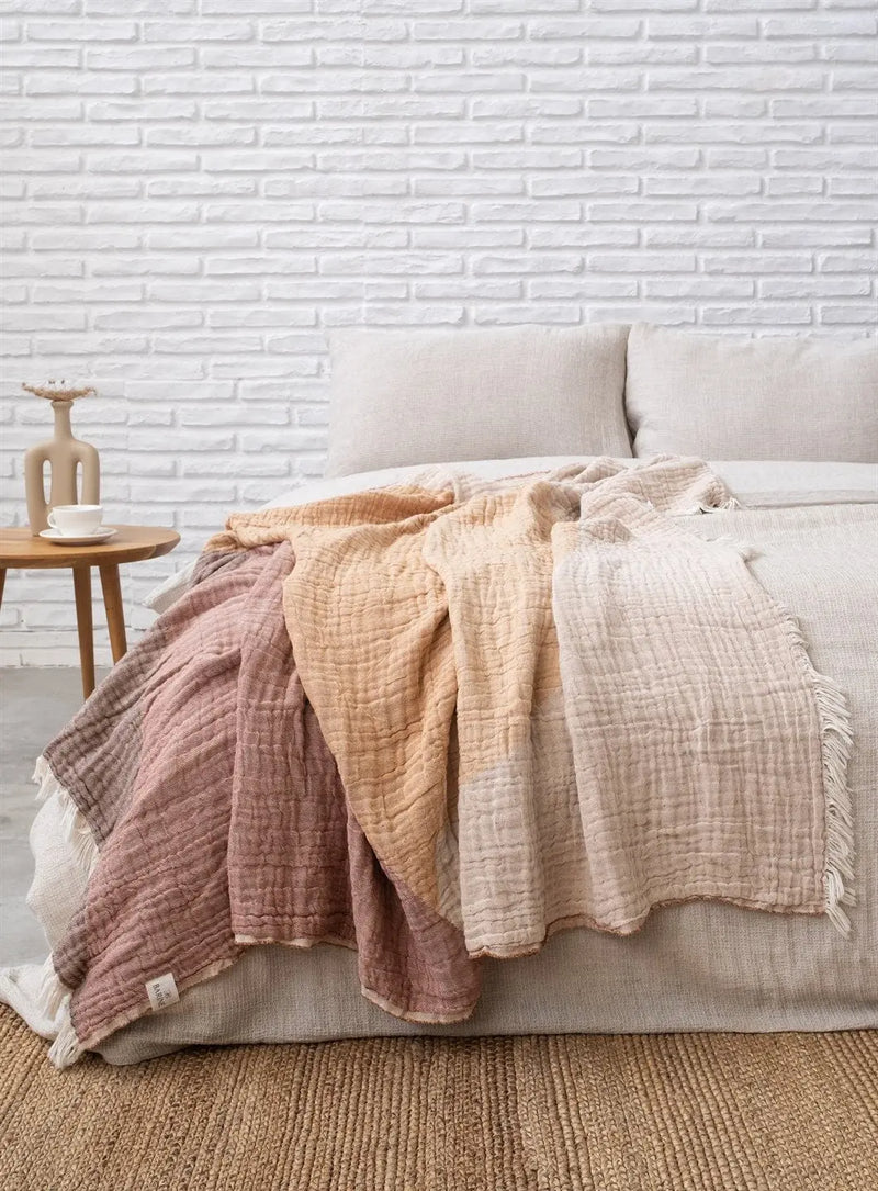 Cotton Boho Throw Blanket - Puck's