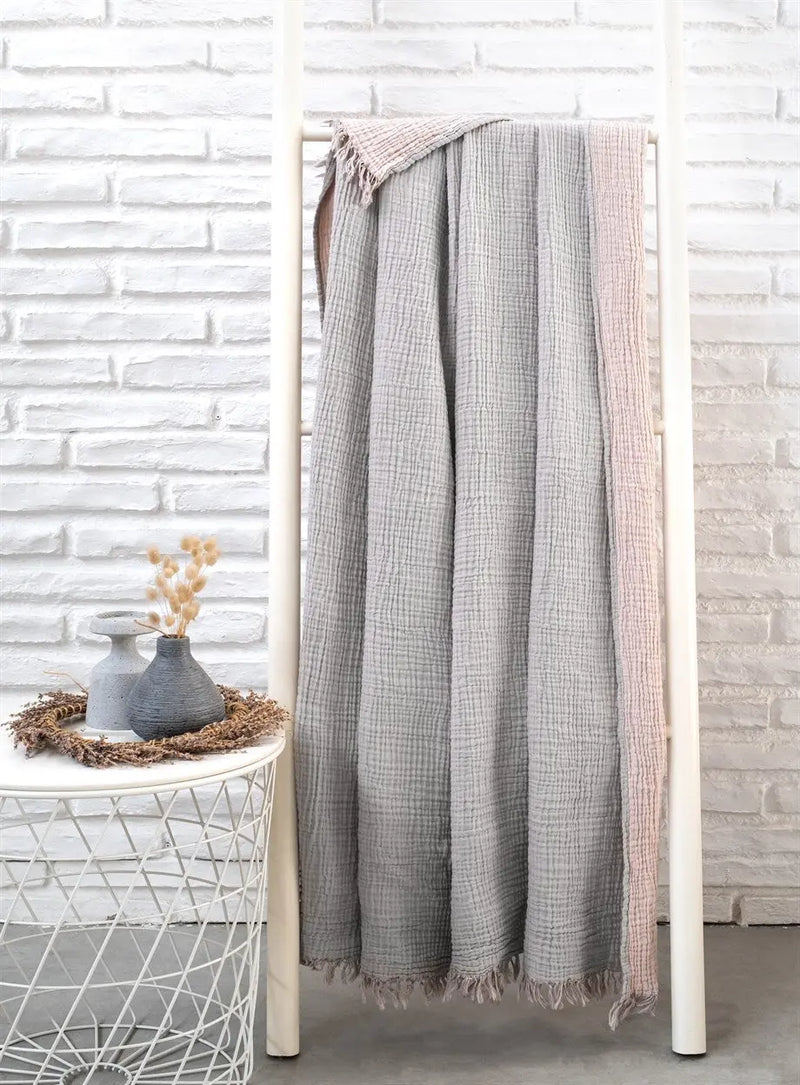 Cotton Throw Blanket, Couch Blanket - Puck's