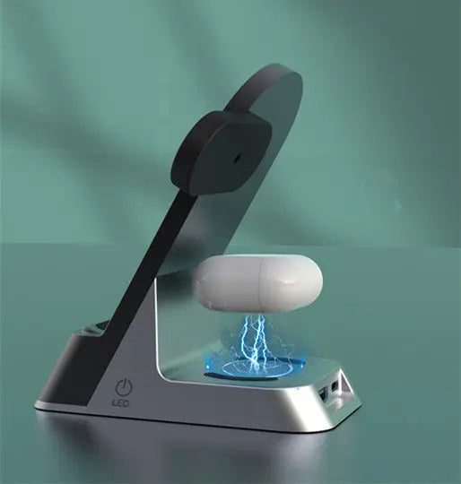 Creative Multifunctional Wireless Charging With Alarm Clock - Puck's