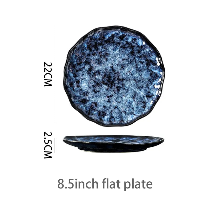 Retro Porcelain Dinner Plates - Puck's