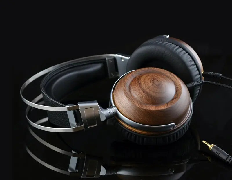 DIY 50mm Wood HIFI Headphones - Puck's