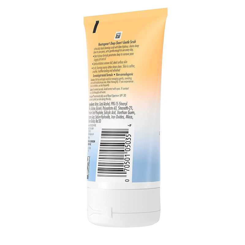 Deep Clean Gentle Daily Facial Scrub, Oil-Free Cleanser, 4.2 Fl Oz - Puck's