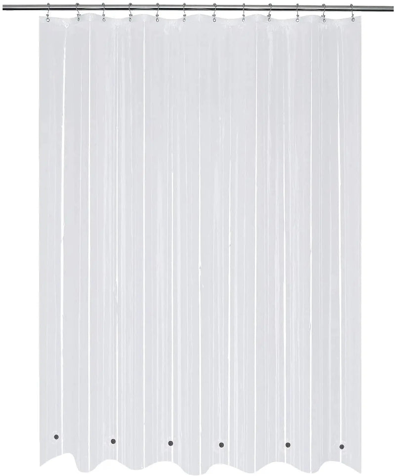 Deluxe Clear 100%  Waterproof Mildew-Free Shower Curtain 70X72" - Puck's