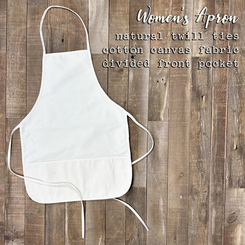 Denim Heart - Valentine's Day Women's Apron - Puck's