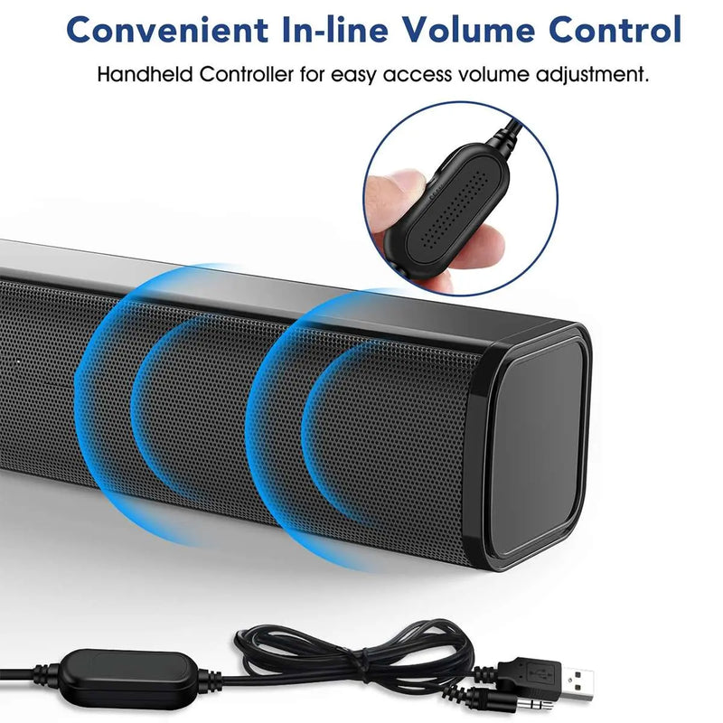 Desktop PC Portable Soundbar Speaker - Puck's