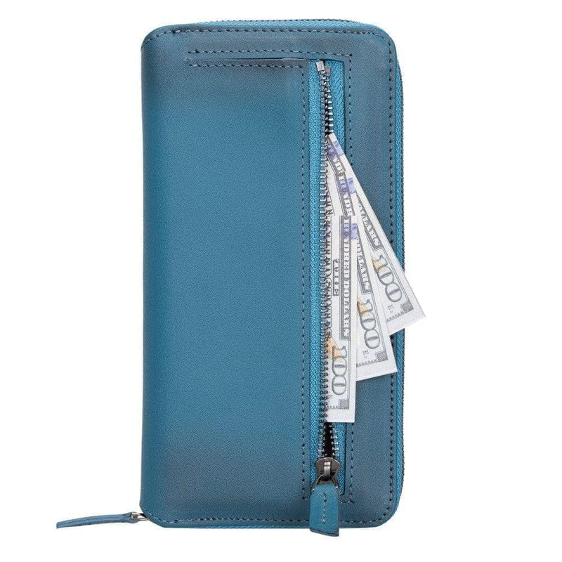 Detachable Leather Zipper Wallet Cases for Apple iPhone 13 Series - Puck's