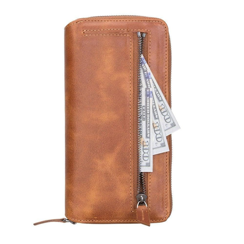 Detachable Leather Zipper Wallet Cases for Apple iPhone 13 Series - Puck's