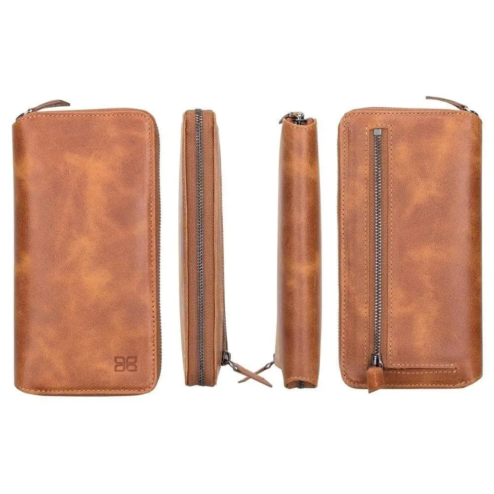Detachable Leather Zipper Wallet Cases for Apple iPhone 13 Series - Puck's
