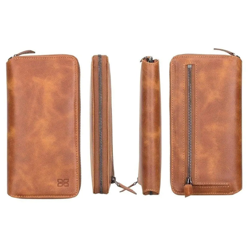 Detachable Leather Zipper Wallet Cases for Apple iPhone 13 Series - Puck's