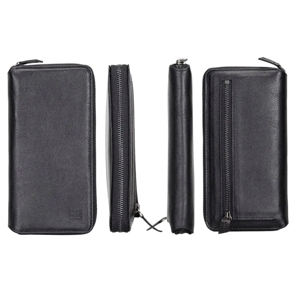 Detachable Leather Zipper Wallet Cases for Apple iPhone 13 Series - Puck's