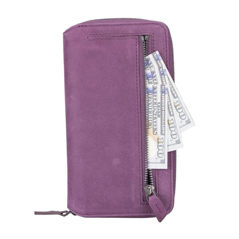 Detachable Leather Zipper Wallet Cases for Apple iPhone 13 Series - Puck's