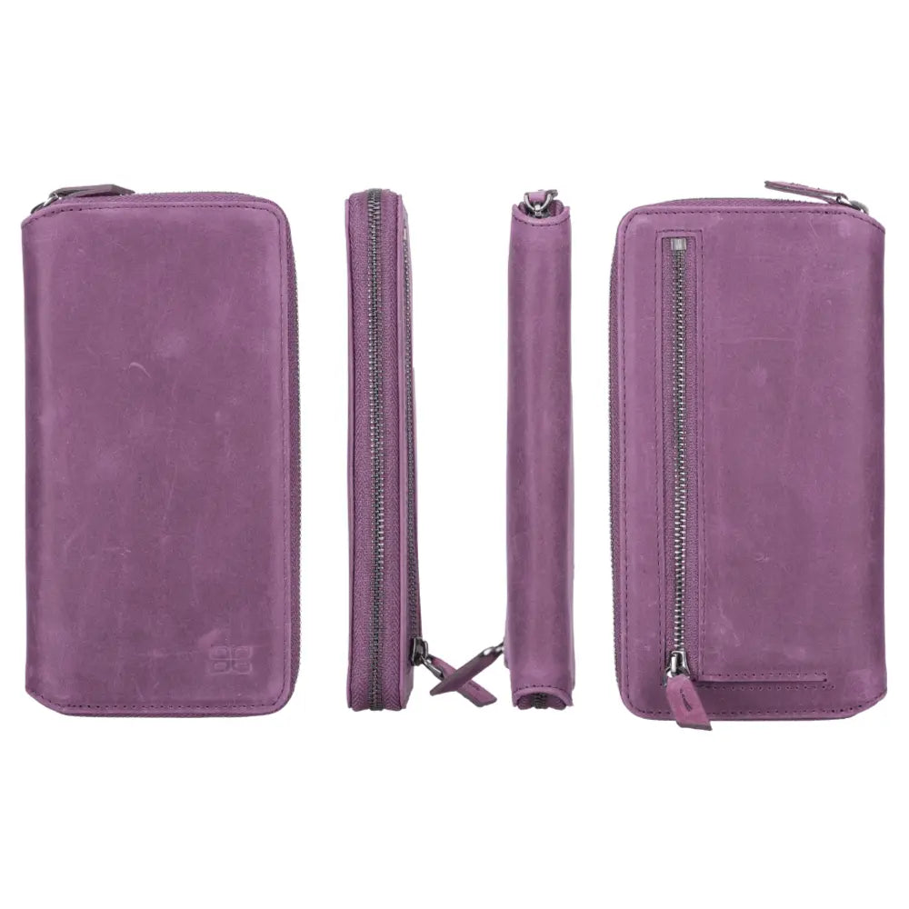 Detachable Leather Zipper Wallet Cases for Apple iPhone 13 Series - Puck's