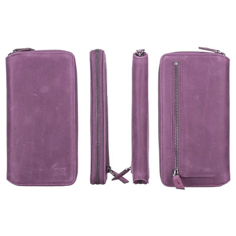 Detachable Leather Zipper Wallet Cases for Apple iPhone 13 Series - Puck's