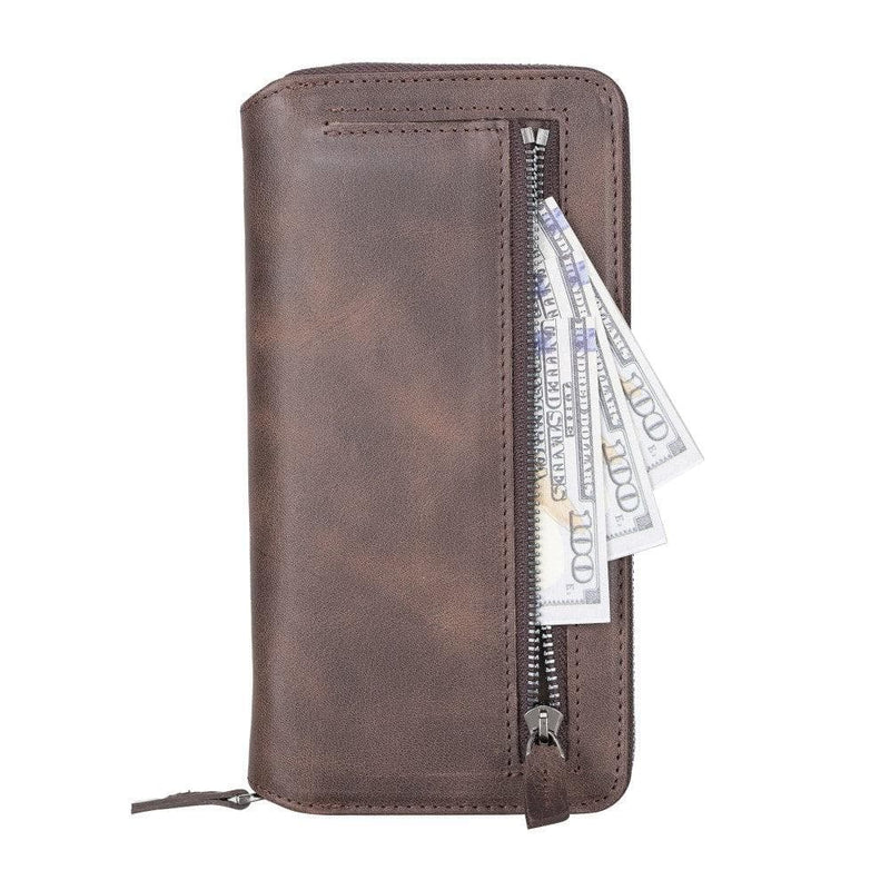 Detachable Leather Zipper Wallet Cases for Apple iPhone 13 Series - Puck's