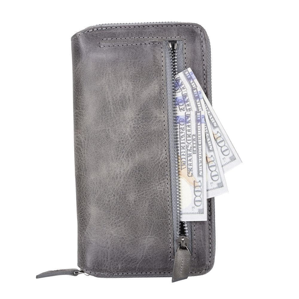 Detachable Leather Zipper Wallet Cases for Apple iPhone 13 Series - Puck's