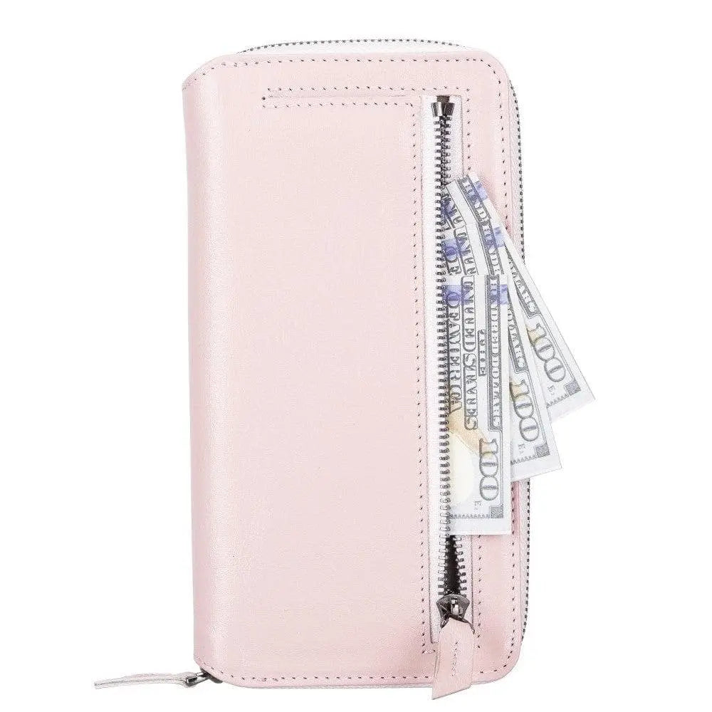Detachable Leather Zipper Wallet Cases for Apple iPhone 13 Series - Puck's