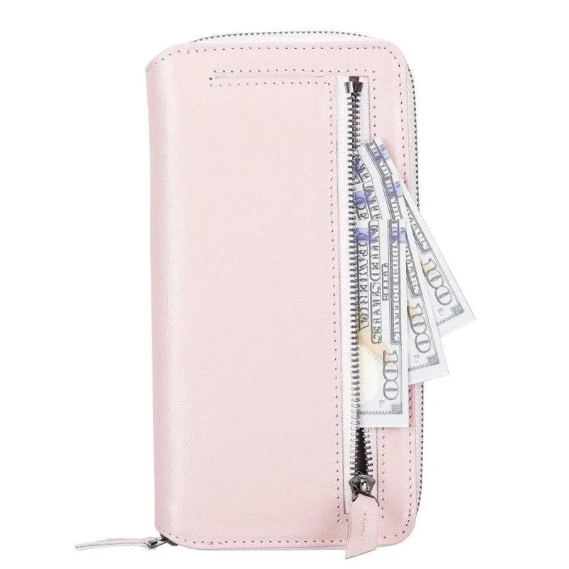 Detachable Leather Zipper Wallet Cases for Apple iPhone 13 Series - Puck's