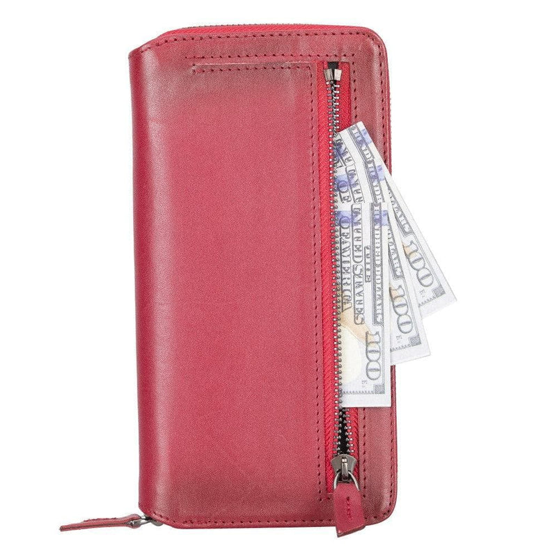 Detachable Leather Zipper Wallet Cases for Apple iPhone 13 Series - Puck's