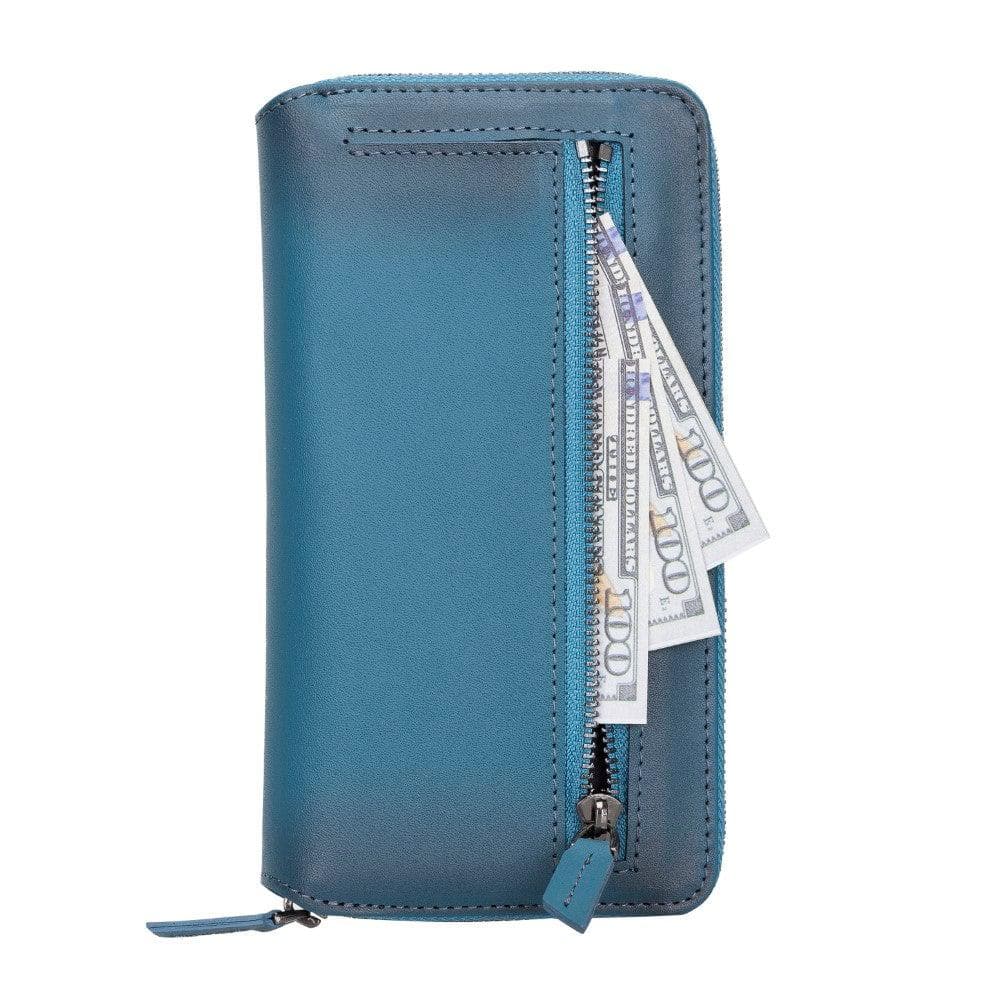 Detachable Leather Zipper Wallet Cases for Apple iPhone 13 Series - Puck's