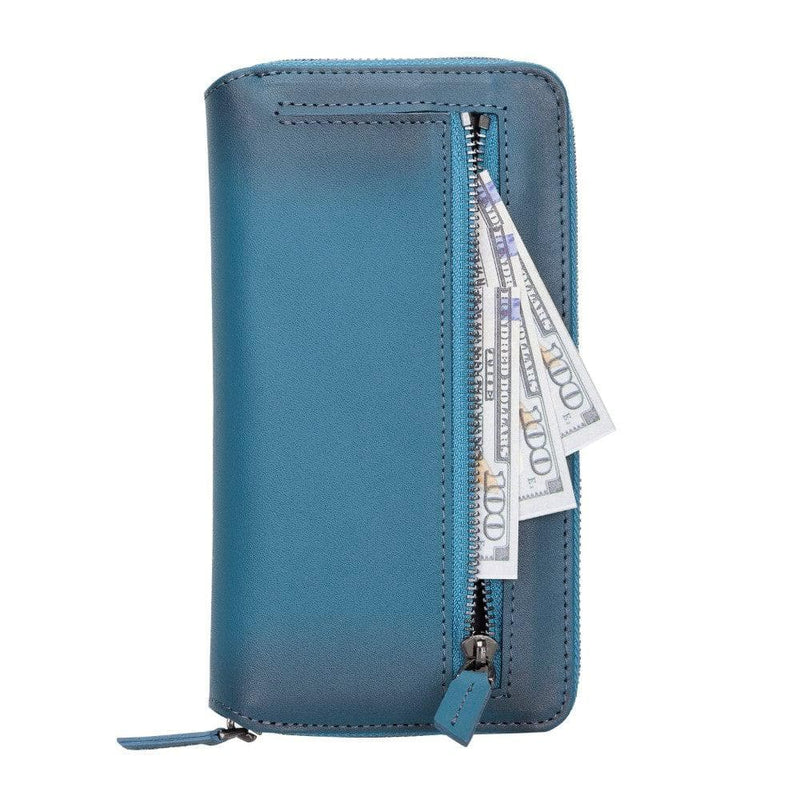 Detachable Leather Zipper Wallet Cases for Apple iPhone 13 Series - Puck's