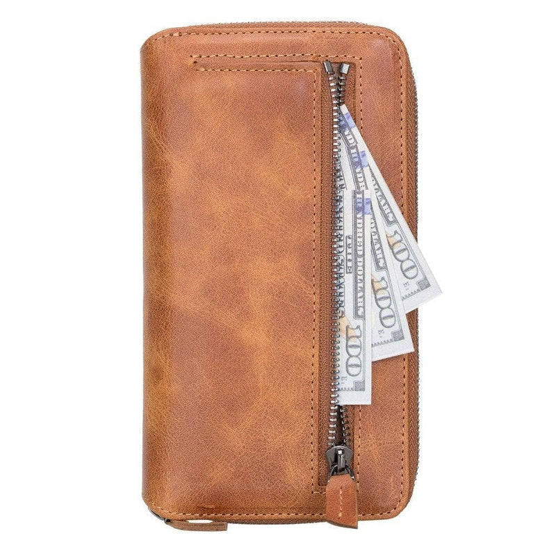 Detachable Leather Zipper Wallet Cases for Apple iPhone 13 Series - Puck's