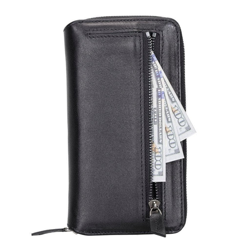 Detachable Leather Zipper Wallet Cases for Apple iPhone 13 Series - Puck's