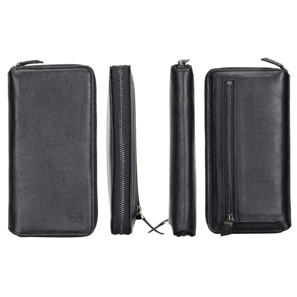 Detachable Leather Zipper Wallet Cases for Apple iPhone 13 Series - Puck's