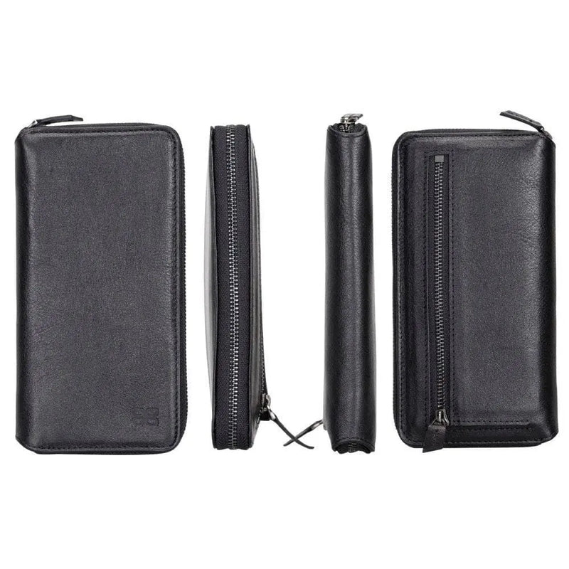 Detachable Leather Zipper Wallet Cases for Apple iPhone 13 Series - Puck's