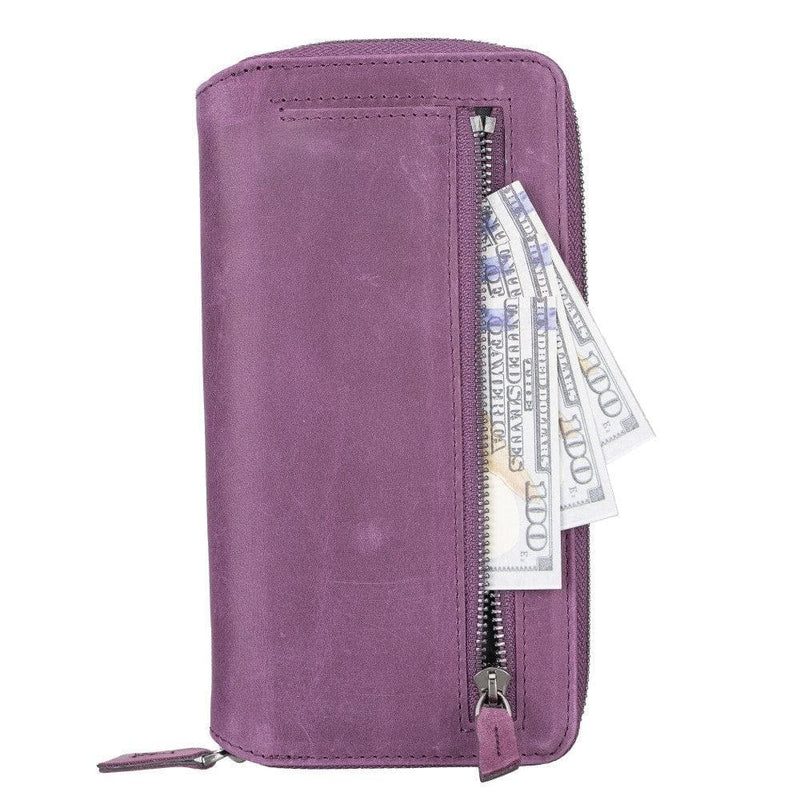 Detachable Leather Zipper Wallet Cases for Apple iPhone 13 Series - Puck's