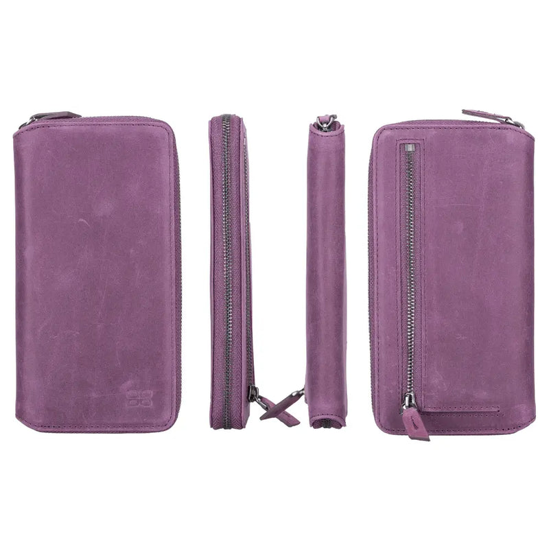 Detachable Leather Zipper Wallet Cases for Apple iPhone 13 Series - Puck's